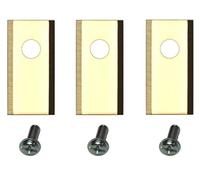 Genisys Titan Remplacement des Couteaux Lames Compatible avec Parkside Smart Tondeuse - LongLife - 1-Trou à la Rupture [DIN en 50636 vérifié] - avec Vis, pièce:9