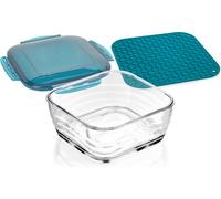 Genius 26374 Genius Nicer Dicer Chef Prof. Glasschüssel Set 3-tlg. dkblue