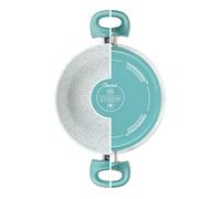 Genius Cerafit Revolution Lot de 2 casseroles en céramique avec revêtement antiadhésif et couvercle en verre sans PFAS Thermo Speed Passe au four et au lave-vaisselle 26 cm