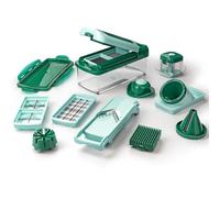Genius Coupe-légumes Nicer Dicer Fusion Smart – 16 pièces, plastique vert menthe
