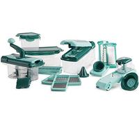 Genius Nicer Dicer Fusion julietti | 34 pièces | Couper | Râper | Julienne | Spirales | hobeln | Dés | de Fruits et légumes | connu en TV | Neuf