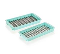 Genius Nicer Dicer Fusion Lot de 2 couteaux XXL Vert 12 x 12 12 x 36 Compatible uniquement avec le Nicer Dicer Fusion (2500 ml) | Dés, demi-disques et bandes