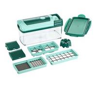 Genius Nicer Dicer Fusion Mandoline 10 en 1 Multifunction Professionelle Trancheuse couper- / rape- / eplucher- / cubes- / quartier- / spirales- / manger- / legumes Slicer Cuisine G