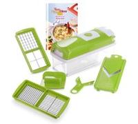 Nicer Dicer Smart Accessoires Rape fine et grossiere Recipient collecteur avec couvercle