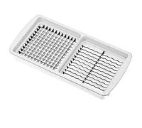 Genius Nicer Dicer Smart Bloc de couteaux 5 x 5 et 5 x 30 mm Blanc