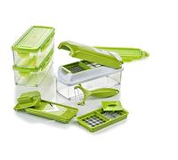 Genius Nicer Dicer Smart | Mandoline 13 en 1 Multifunction Professionelle | Trancheuse | couper- / râpé- / éplucher- / cubes- / quartier- / spirales- / manger- / légumes | slicer | cuisine