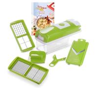Genius Nicer Dicer Smart | Mandoline 6 en 1 Multifunction Professionelle | Trancheuse | couper- / râpé- / éplucher- / cubes- / quartier- / spirales- / manger- / légumes | slicer | cuisine