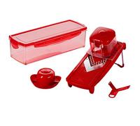 Genius Speed Slicer Mandoline à légumes moyenne avec lame en V en acier inoxydable pour râper les légumes et les fruits - Coupe julienne et tranches garanties