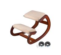 VEVOR Tabouret Ergonomique Tabouret Réglable Ergonomique Coussins Confortables Bureau Maison Façonnant et Soulageant Stress Fauteuil Ergonomique à Genoux Noix de Pécan