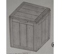 Gensini 3000.00.A1233 Boîte, GRAU Plastique, 43x 44 x 51, 90 l, Boîte de rangement