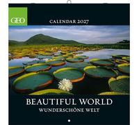 GEO Beautiful World 2027: Wandkalender 30x30 cm (offen 30x60 cm) mit 12 Naturfotografien, 6-sprachigem Kalendarium, internationalen Feiertagen und Mondphasen