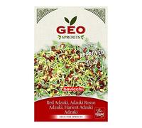 GEO Graines à Germer - Azuki rouge - Graines à Cultiver Bio pour Salades et Plats avec Germination Rapide pour Culture en Germoir - 90g