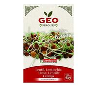 GEO Graines à Germer - Lentille - Graines à Cultiver Bio pour Salades et Plats avec Germination Rapide pour Culture en Germoir - 90g