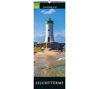 GEO Leuchttürme 2027: Wandkalender 25x69 cm mit 12 maritimen Fotografien, deutschem Kalendarium und Spiralbindung