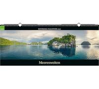 GEO Panorama: Meeresweiten 2027: XXL Wandkalender 120x50 cm mit 12 Küstenfotografien, deutschem Kalendarium und Spiralbindung