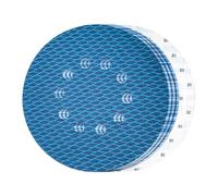 GEOGIEEW 15pcs Disque Abrasif 225 mm 10 Trous, Grain P180 | Disques Poncage pour Ponceuse Girafe, Ponceuse à Long Cou et Ponceuse à Plâtre