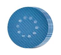 GEOGIEEW 25pcs Disque Abrasif 225 mm 10 Trous Grain P40/P80/P120/P180/P320 | Disques Poncage pour Ponceuse Girafe, Ponceuse à Long Cou et Ponceuse à Plâtre