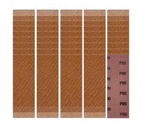 GEOGIEEW 30 Pièces Bande Abrasive en Filet 80x230mm, Auto-Agrippante P180, Ponçage Sans Poussière pour Cale à Poncer & Ponceuse Girafe, Carrosserie Bois Métal Peinture