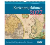 Geographisch-Kartographischer Kalender 2027: Wandkalender 45x48 cm mit historischen Landkarten, erläuternden Texten und Spiralbindung