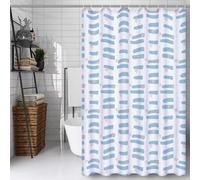 Géométrie Rideau Douche 90x200cm Rideau de Douche Texture Shower Curtain - Impression Polyester Tissu - avec 12 Crochets - Tissu Lavable en Machine - Imperméable - pour Salle de Bain - Hôtel D#700