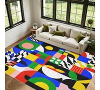 Géométrique Coloré Tapis Pop Art Salon 200x250cm