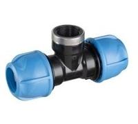 GEORG FISCHER raccord en T en polypropylene,90°,25x1/2",filetage intérieur 158-400-179