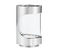 Georg Jensen Bougeoir Chrome contours hurricane 12 cm Acier inoxydable