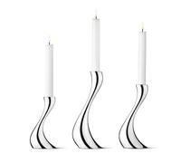 Georg Jensen Bougeoir Cobra lot de 3 acier inoxydable