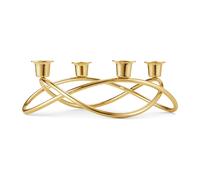 Georg Jensen Bougeoir Season Ø26 cm plaqué or
