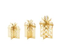 Georg Jensen Décoration de table. cadeau de Noël 2025 års 3 pièces Acier inoxydable doré