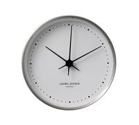 Georg Jensen Horloge murale Koppen blanc-acier inoxydable Ø 10 cm