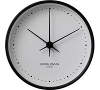Georg Jensen - KOPPEL Horloge murale 22 cm, noir avec cadran blanc