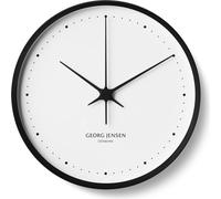 Georg Jensen - KOPPEL Horloge murale 30 cm, noir avec cadran blanc