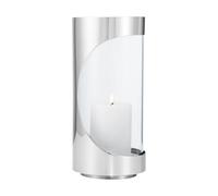 Georg Jensen Lanterne Chrome contours hurricane 22 cm Acier inoxydable