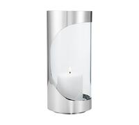 Georg Jensen Lanterne Chrome contours hurricane 28 cm Acier inoxydable