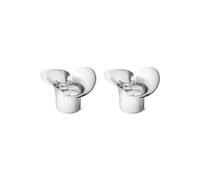 Georg Jensen Photophore Bloom Botanica Lot de 2 Acier inoxydable