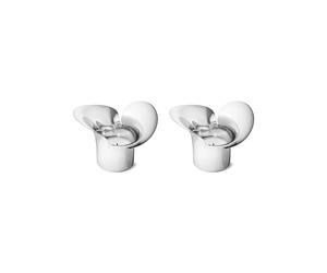 Georg Jensen Photophore Bloom Botanica Lot de 2 Acier inoxydable