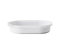 Georg Jensen Plat à four ovale Bernadotte 20.1x31.6 cm Blanc