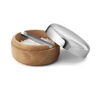 Georg Jensen Salière Alfredo Ø8.5 cm Chêne-acier inoxydable