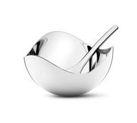 Georg Jensen Salière et cuillère Bloom acier inoxydable