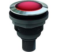 Georg Schlegel Bouton-poussoir M12, 1Ö + 1S, éclairé et inscriptible, rond, connecteur SHORTRON M12, 4 pôles - 1