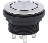 Georg Schlegel Bouton-poussoir tactile avec éclairage annulaire, 1 W éclairé, rond, connecteur plat SHORTRON 2,8 mm x 0,8 mm - 1