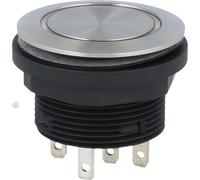 Georg Schlegel Bouton-poussoir tactile avec éclairage annulaire, 1 W éclairé, rond, connecteur plat SHORTRON 2,8 mm x 0,8 mm - 1