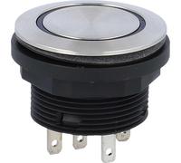 Georg Schlegel Bouton-poussoir tactile avec éclairage annulaire, 1 W éclairé, rond, connecteur plat SHORTRON 2,8 mm x 0,8 mm - 1