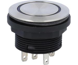 Georg Schlegel Bouton-poussoir tactile avec éclairage annulaire, 1 W éclairé, rond, connecteur plat SHORTRON 2,8 mm x 0,8 mm - 1