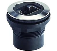 Georg Schlegel Prise RJ45 avec câble en acier inoxydable, double ronde, RONTRON-R-JUWEL Prise/fiche de câble, 8 pôles, modèle côté