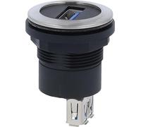 Georg Schlegel Prise USB 3.0 A/A en acier inoxydable, double ronde, coupleur RONTRON-R-JUWEL Prise / prise Modèle Page 1 : USB 3.0