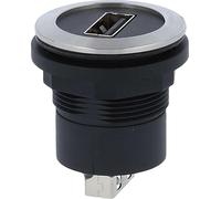 Georg Schlegel Prise USB A/A en acier inoxydable, double ronde, coupleur RONTRON-R-JUWEL Prise / prise Modèle Page 1 : prise USB