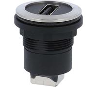 Georg Schlegel Prise USB A/B en acier inoxydable, double ronde, coupleur RONTRON-R-JUWEL Prise / prise Modèle Page 1 : prise USB