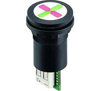 Georg Schlegel Voyant lumineux Indicateur de position de commutation LED éclairé, rond, RX-JUWEL Technique de connexion à ressort sans vis - 1
